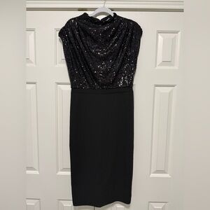 NWT Express Sequin Top Midi Dress